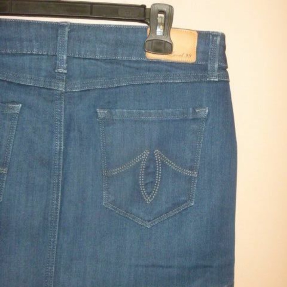 ANTHROPOLOGIE LEVEL 99 DENIM MINI SKIRT SIZE 27